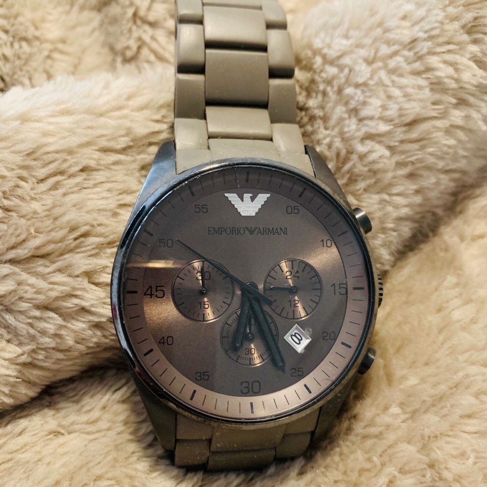 EMPORIO ARMANI Gray & Black Chronograph AR5890